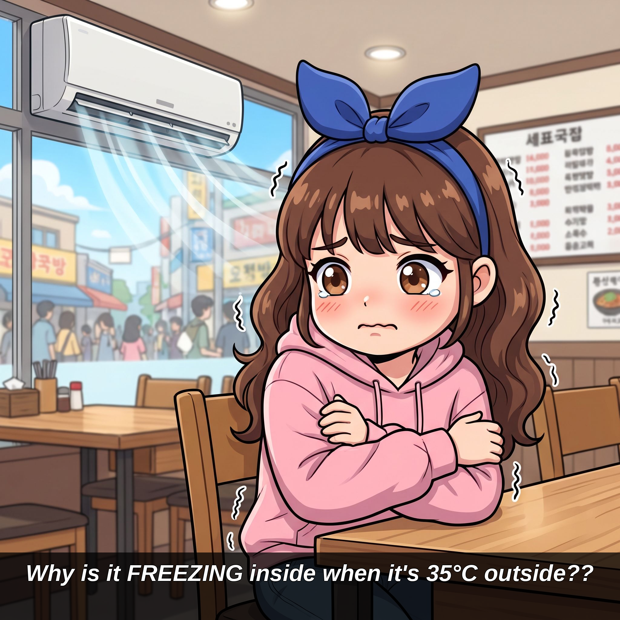 Why is it FREEZING inside when it's 35°C outside??