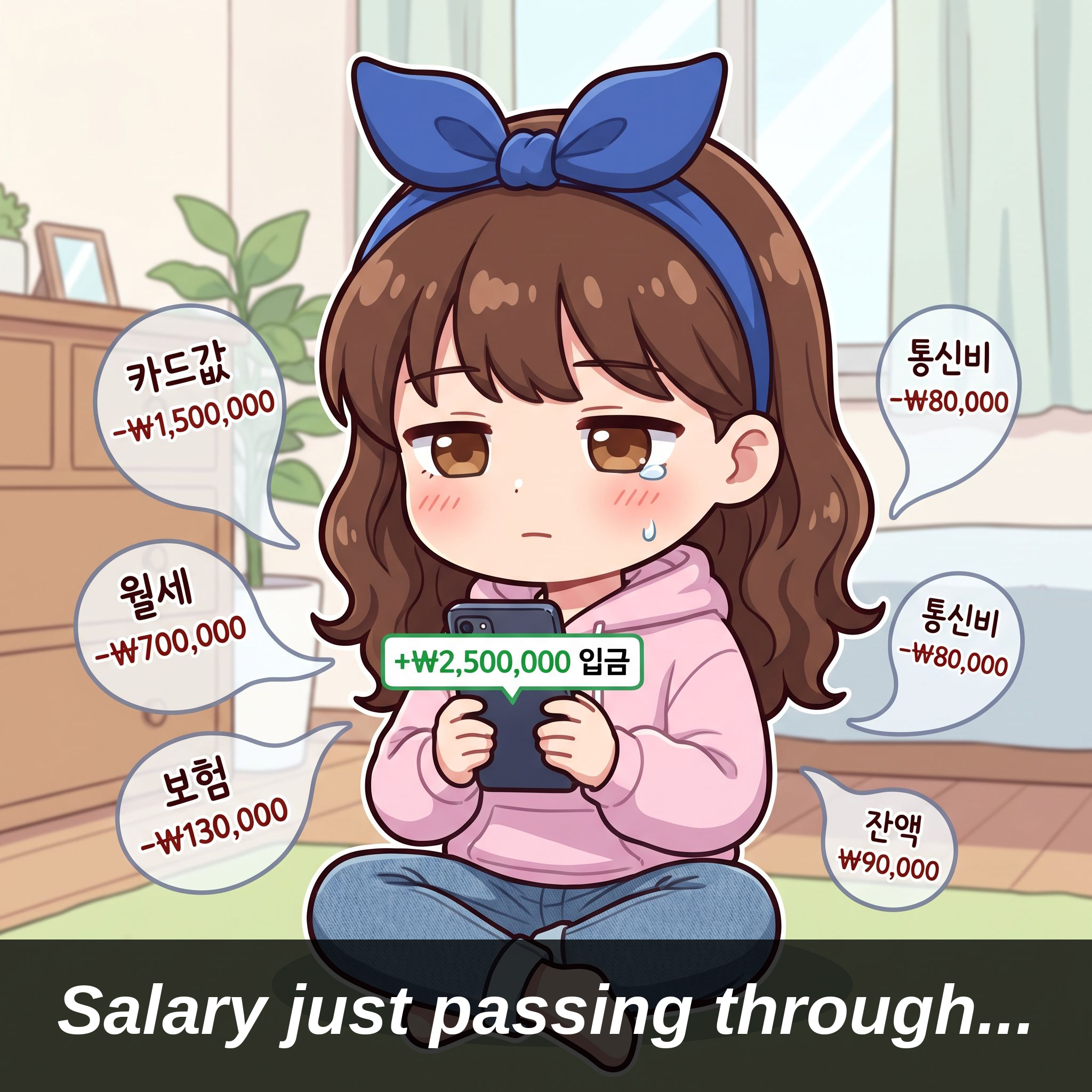 Salary just passing through...