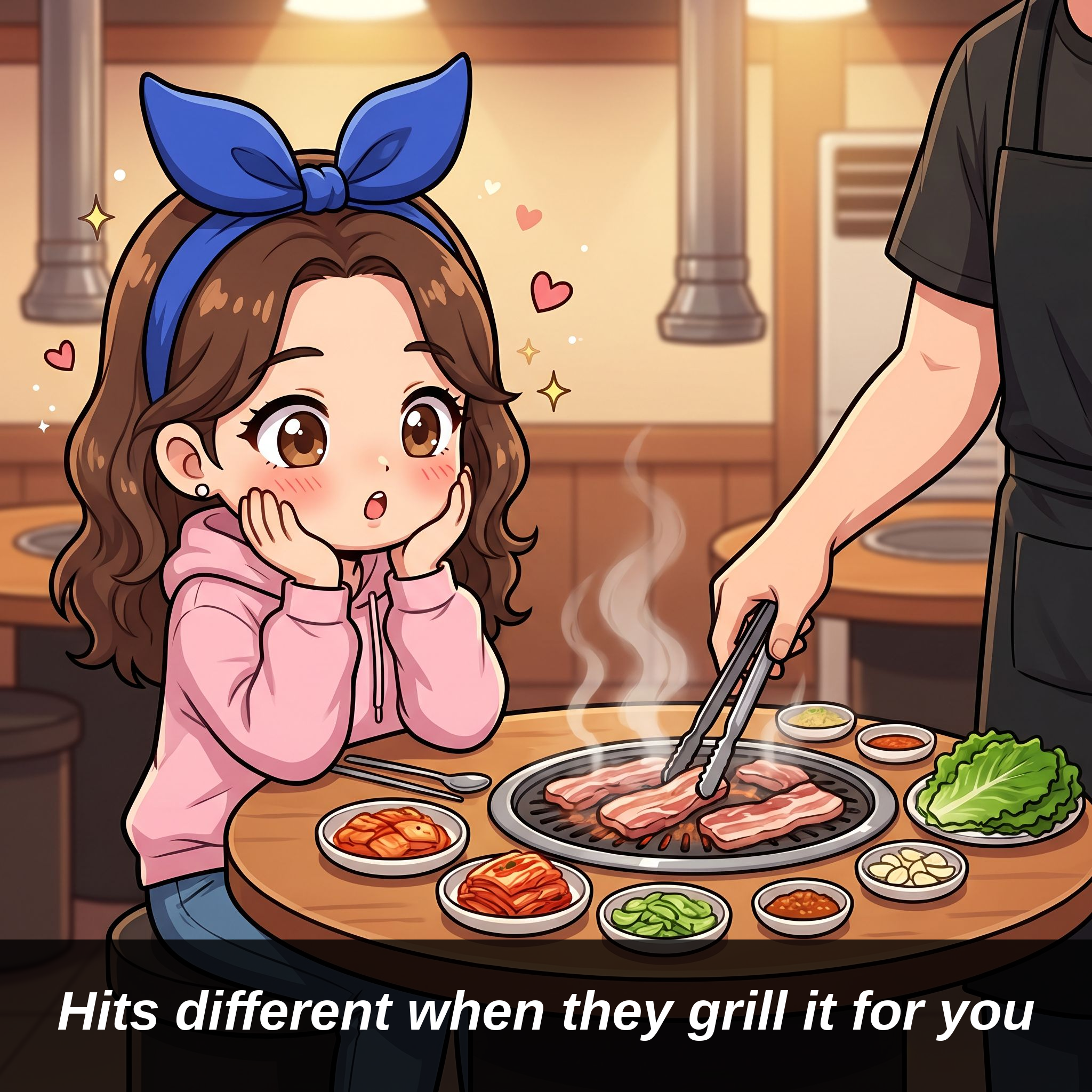 Hits different when they grill it for you
