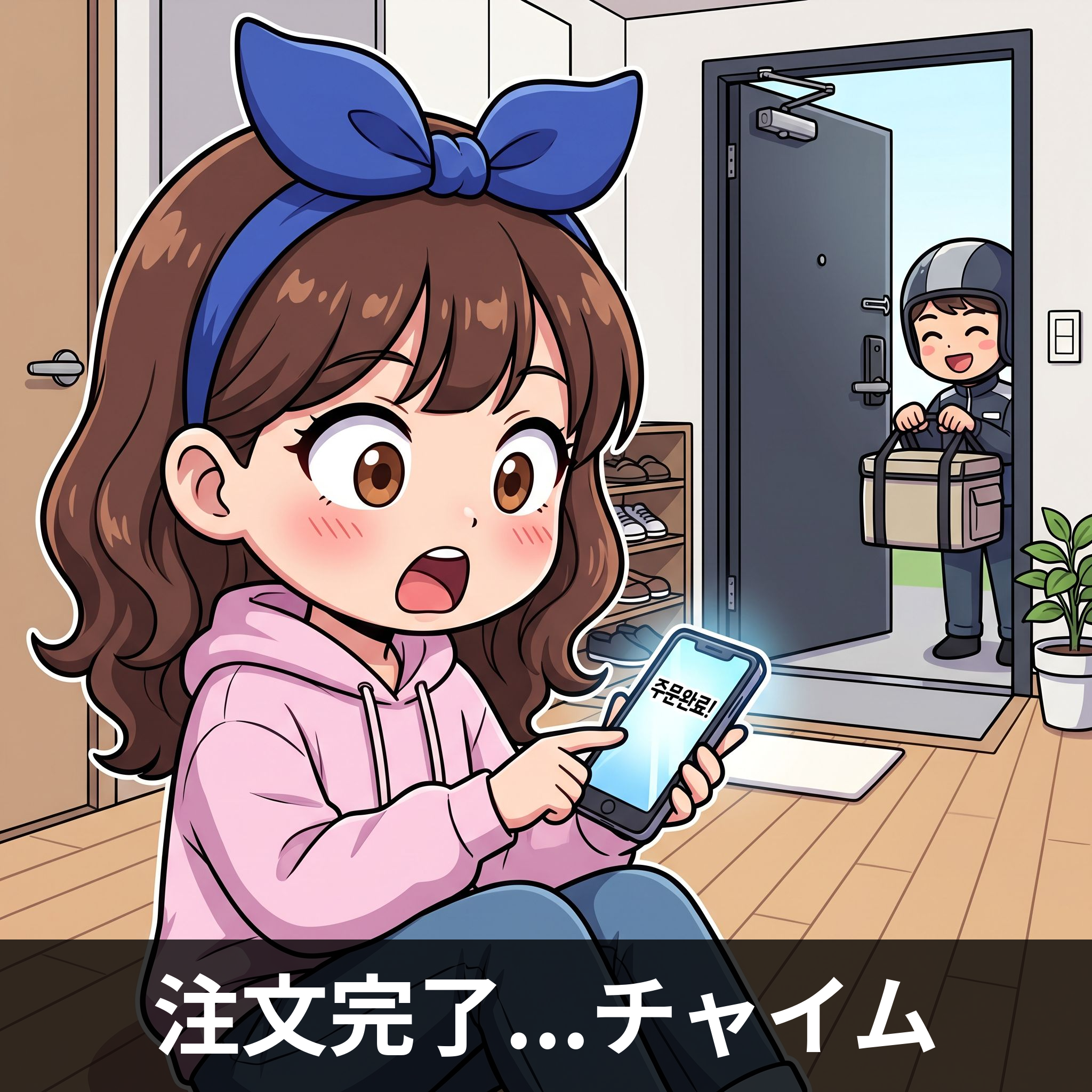 注文完了...チャイム