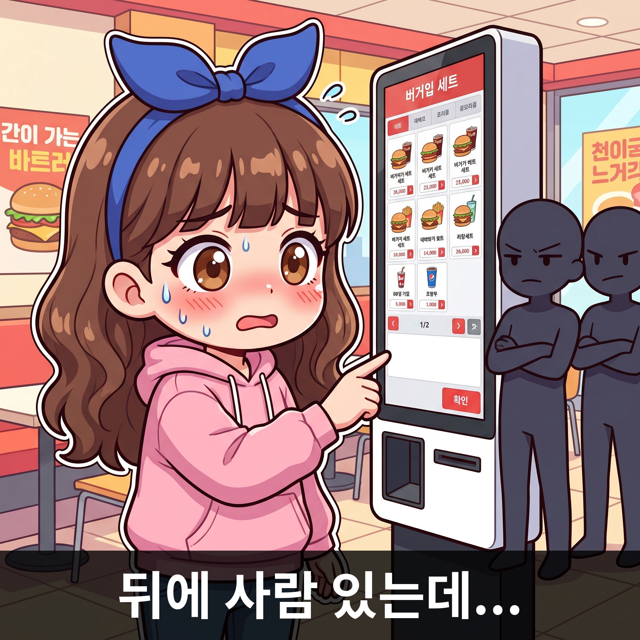 뒤에 사람 있는데...