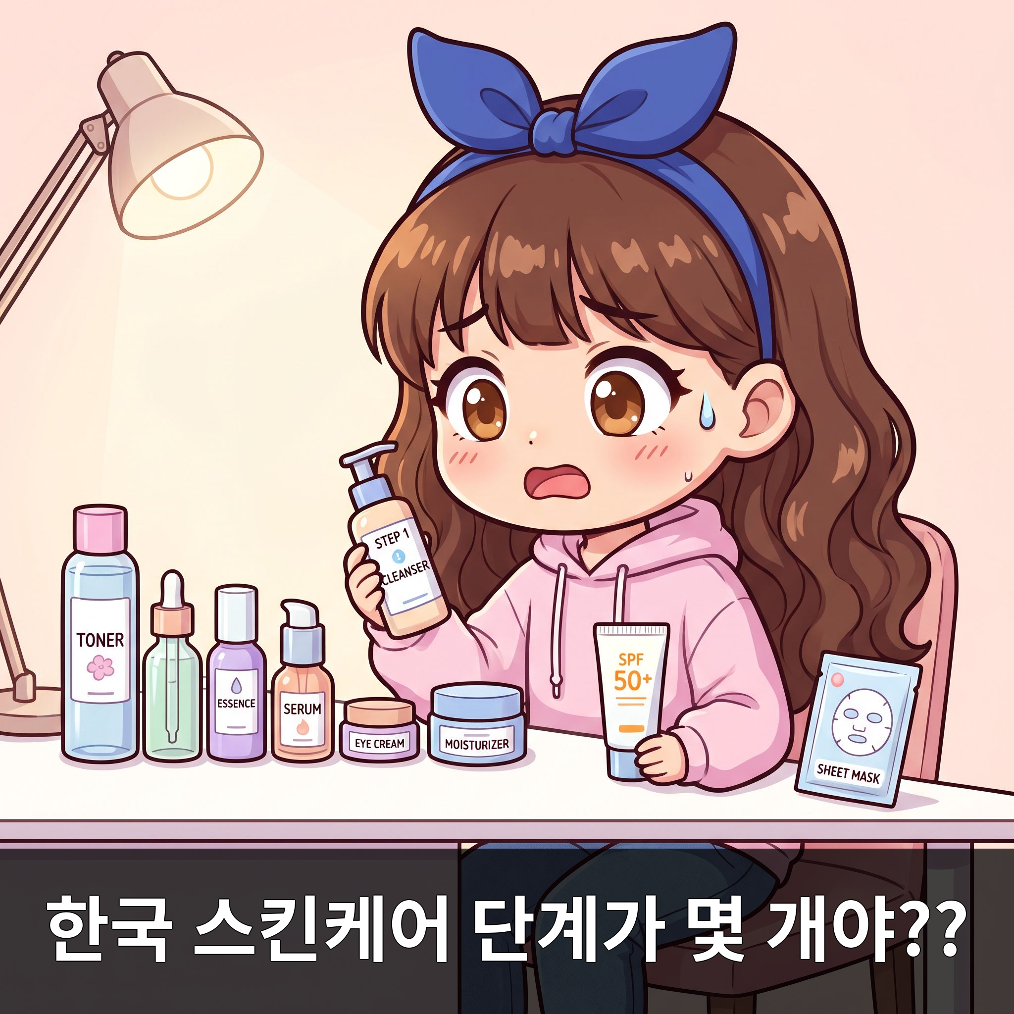 한국 스킨케어 단계가 몇 개야??