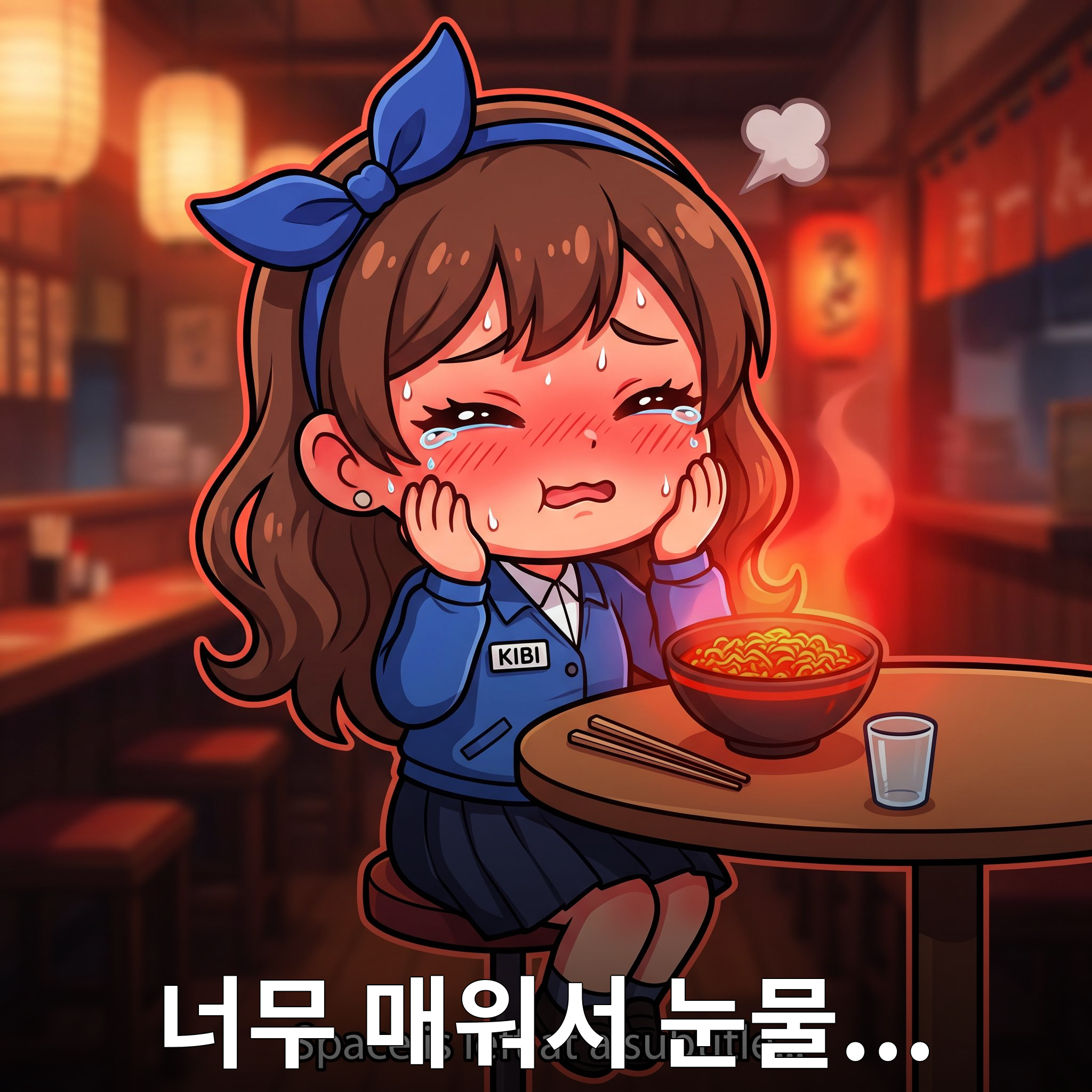 너무 매워서 눈물...
