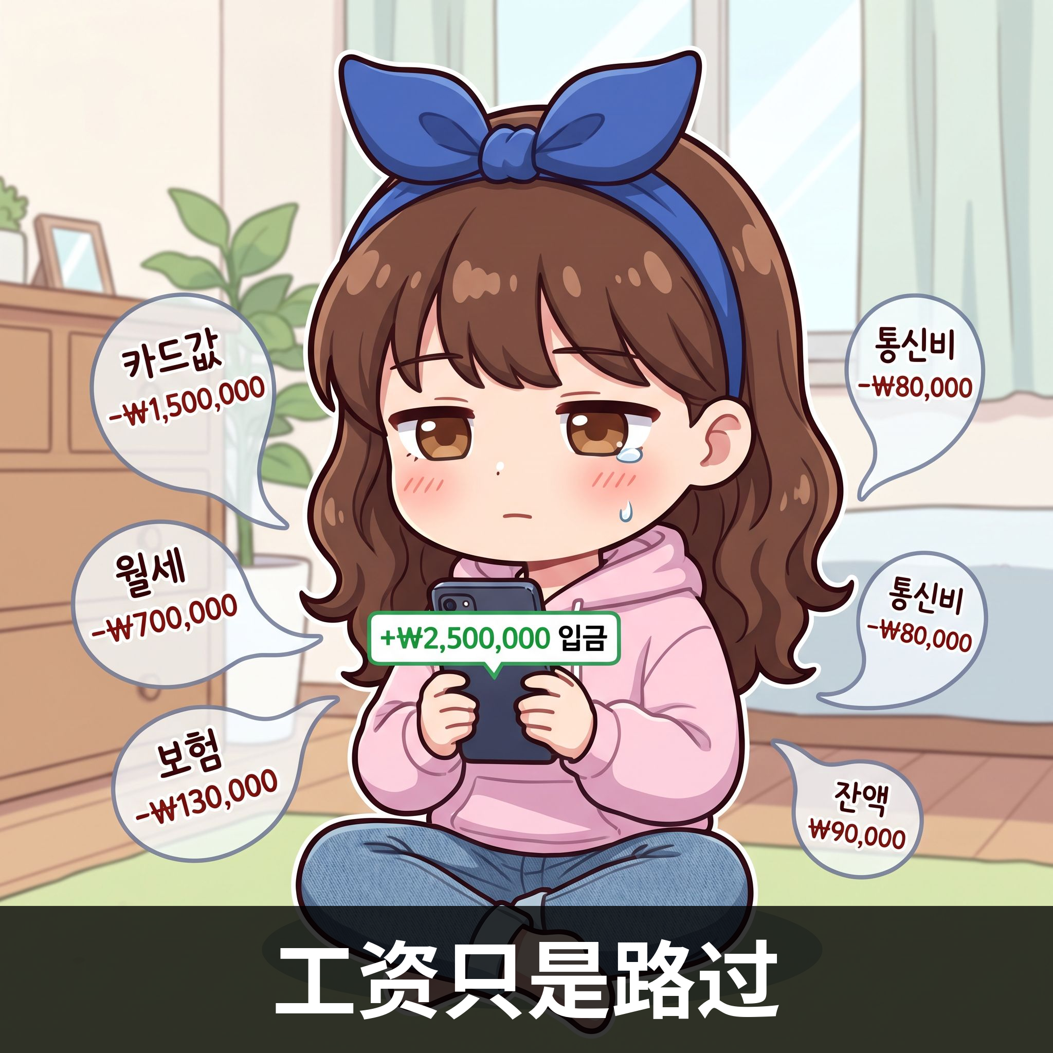 工资只是路过