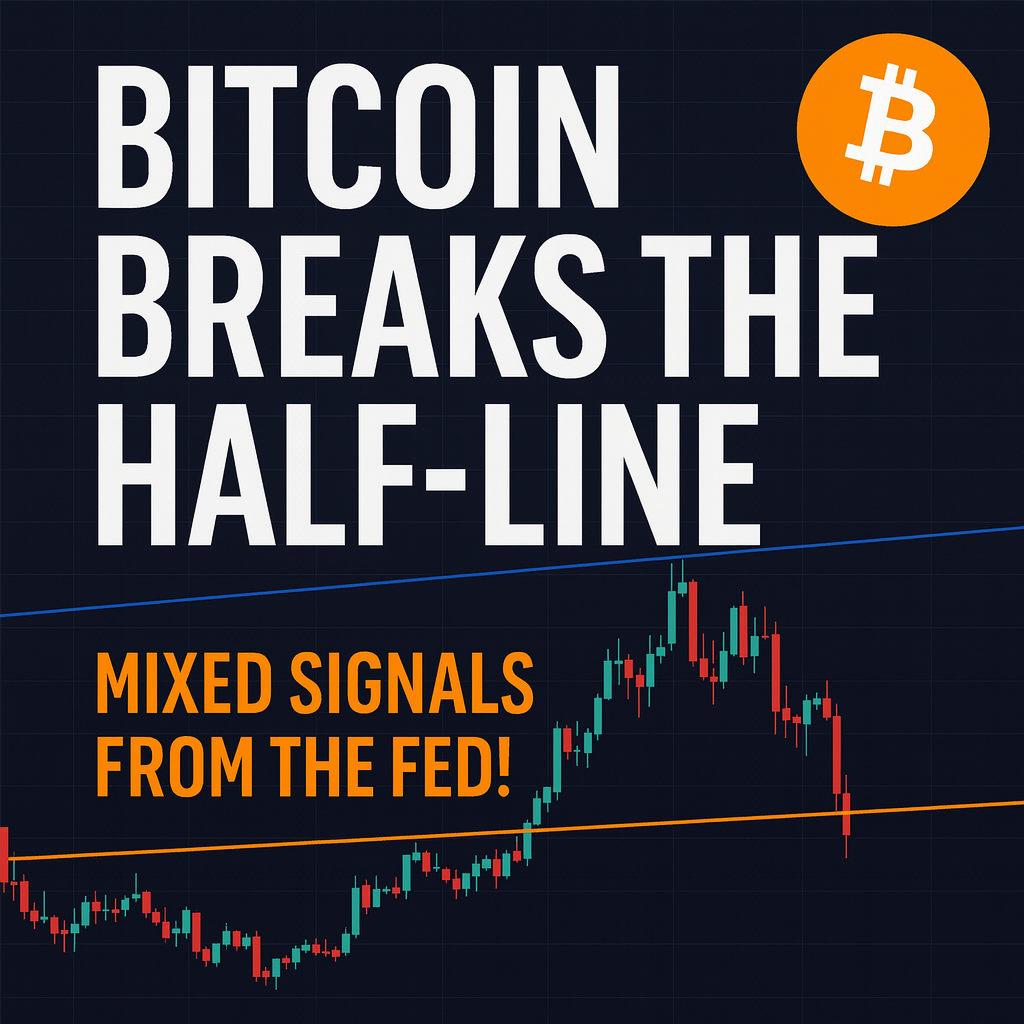 Bitcoin Breaks the Half-Line Amid Mixed Signals — Rate Cuts, QT Easing, and Uncertainty Ahead
