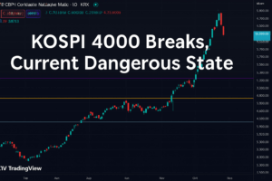 KOSPI Falls Below 4000