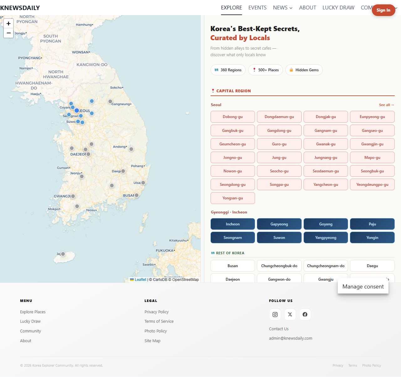 Explore Seoul neighborhoods on knewsdaily