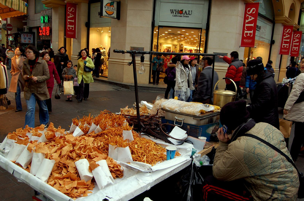 Myeongdong Street Food Strip